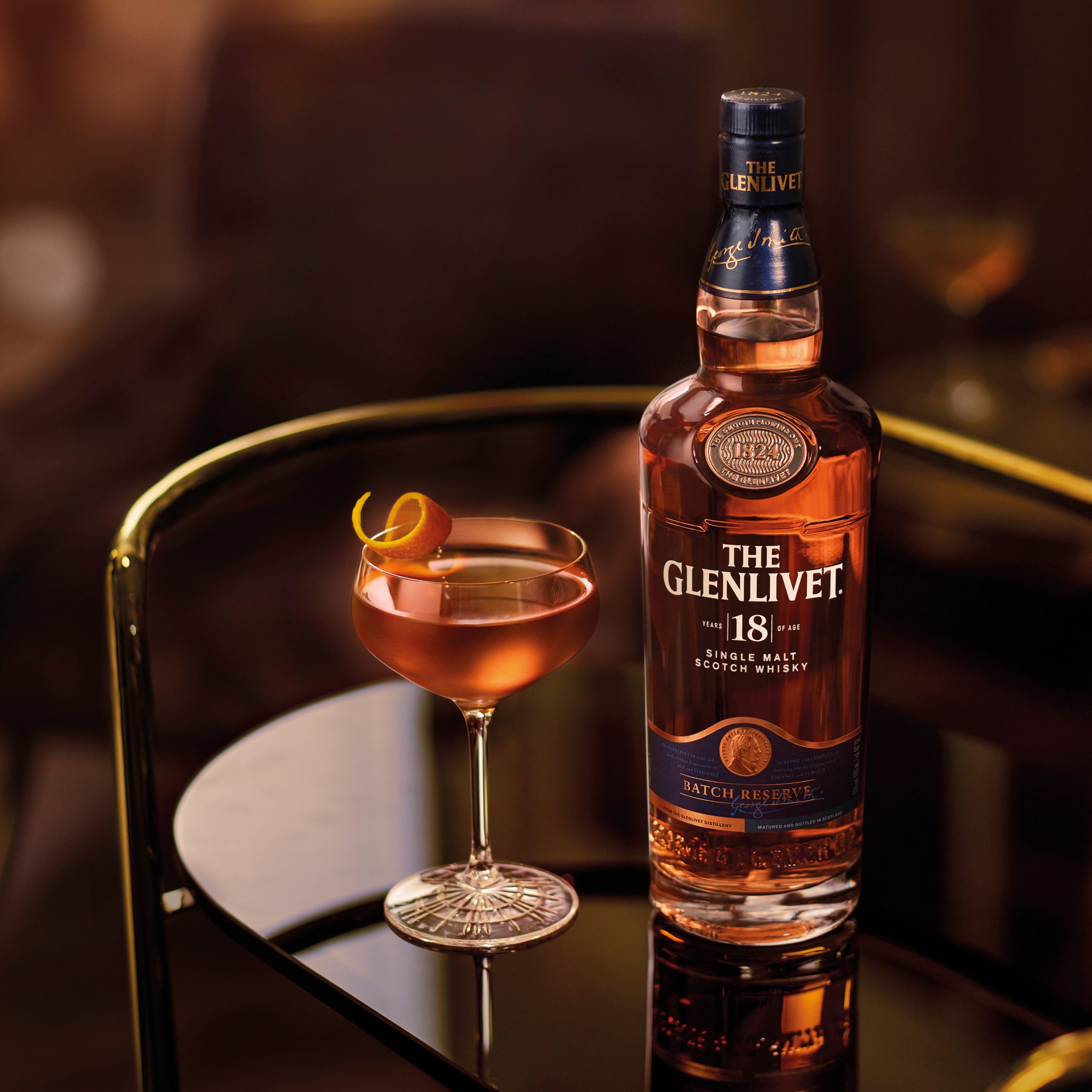 Engraved 18 Years Single Malt Scotch Whisky - The Glenlivet