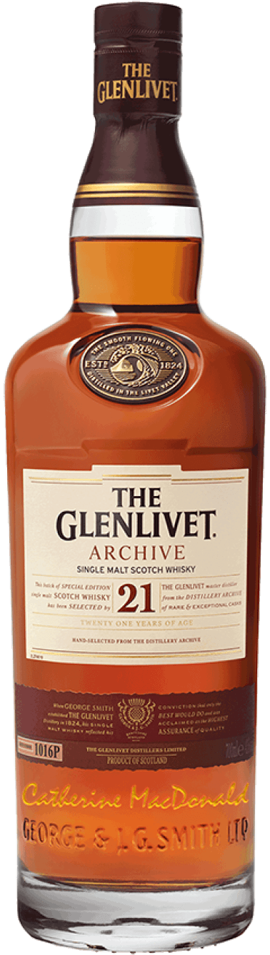 engraved 21 year old single malt scotch whisky