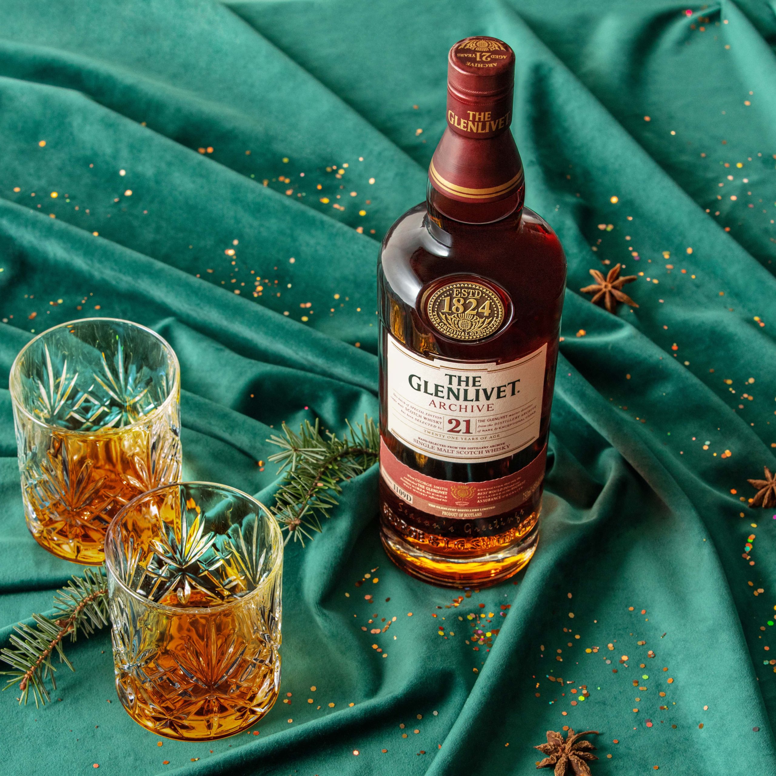 engraved 21 year old single malt scotch whisky christmas