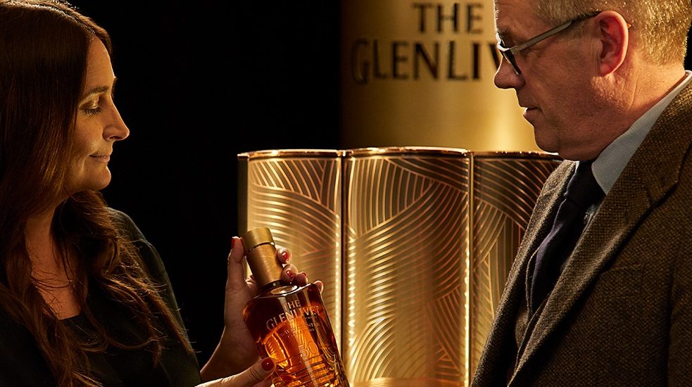 master distiller alan winchester with designer bethan gray for glenlivet