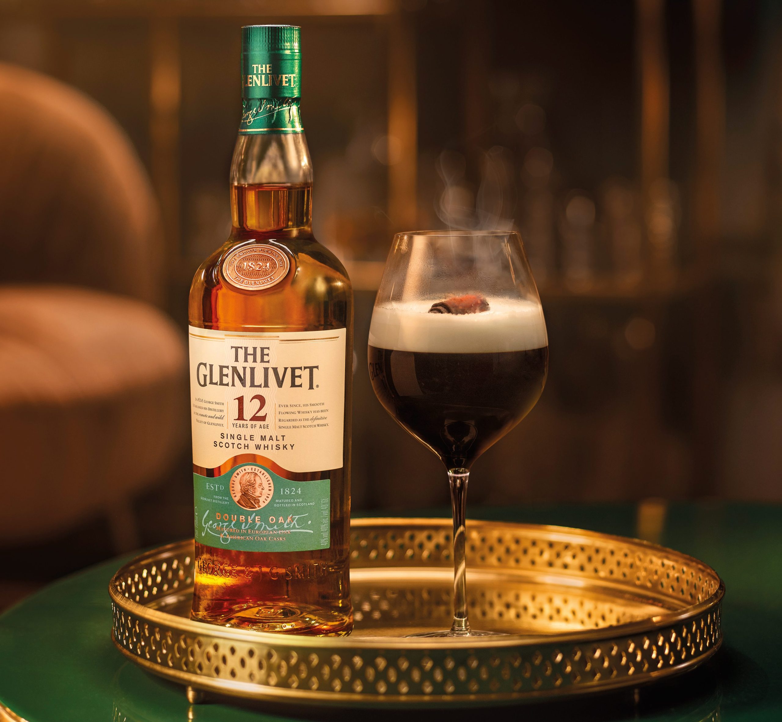 the glenlivet 12 year old spiced Speyside Coffee whisky drink