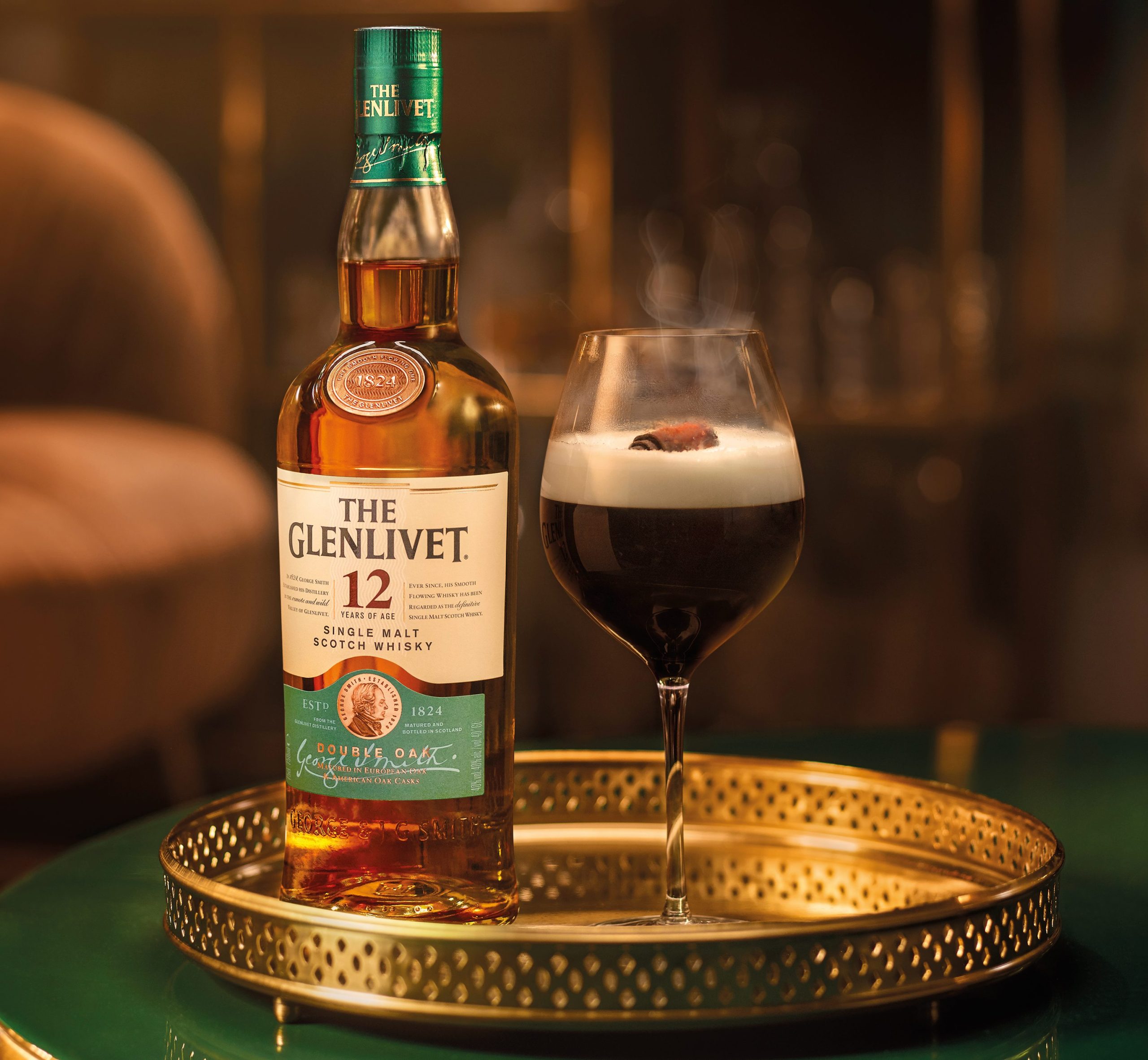 the glenlivet 12 year old spiced-speyside coffee whisky drink