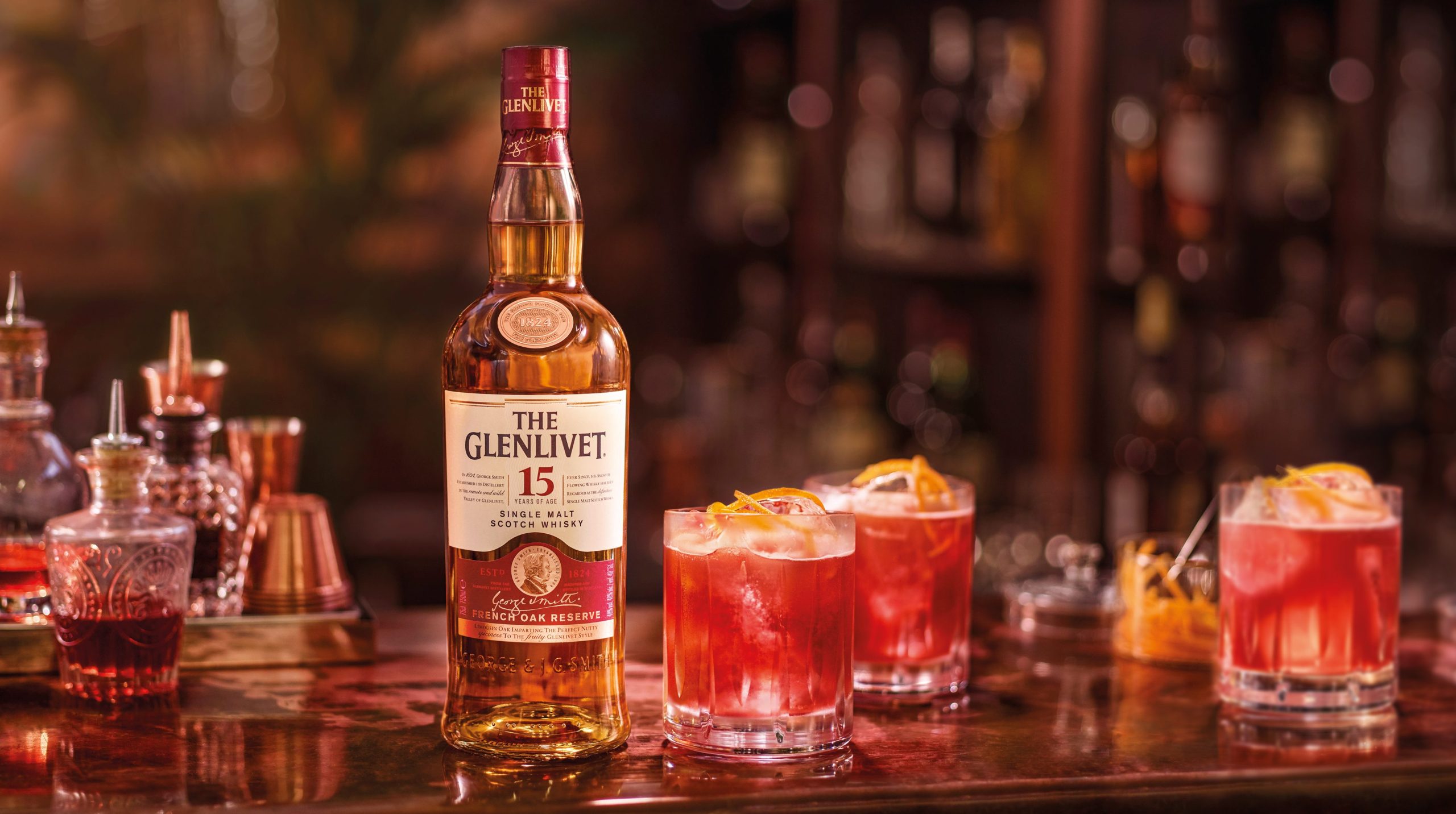 the glenlivet 15 year old full scottish whisky cocktail