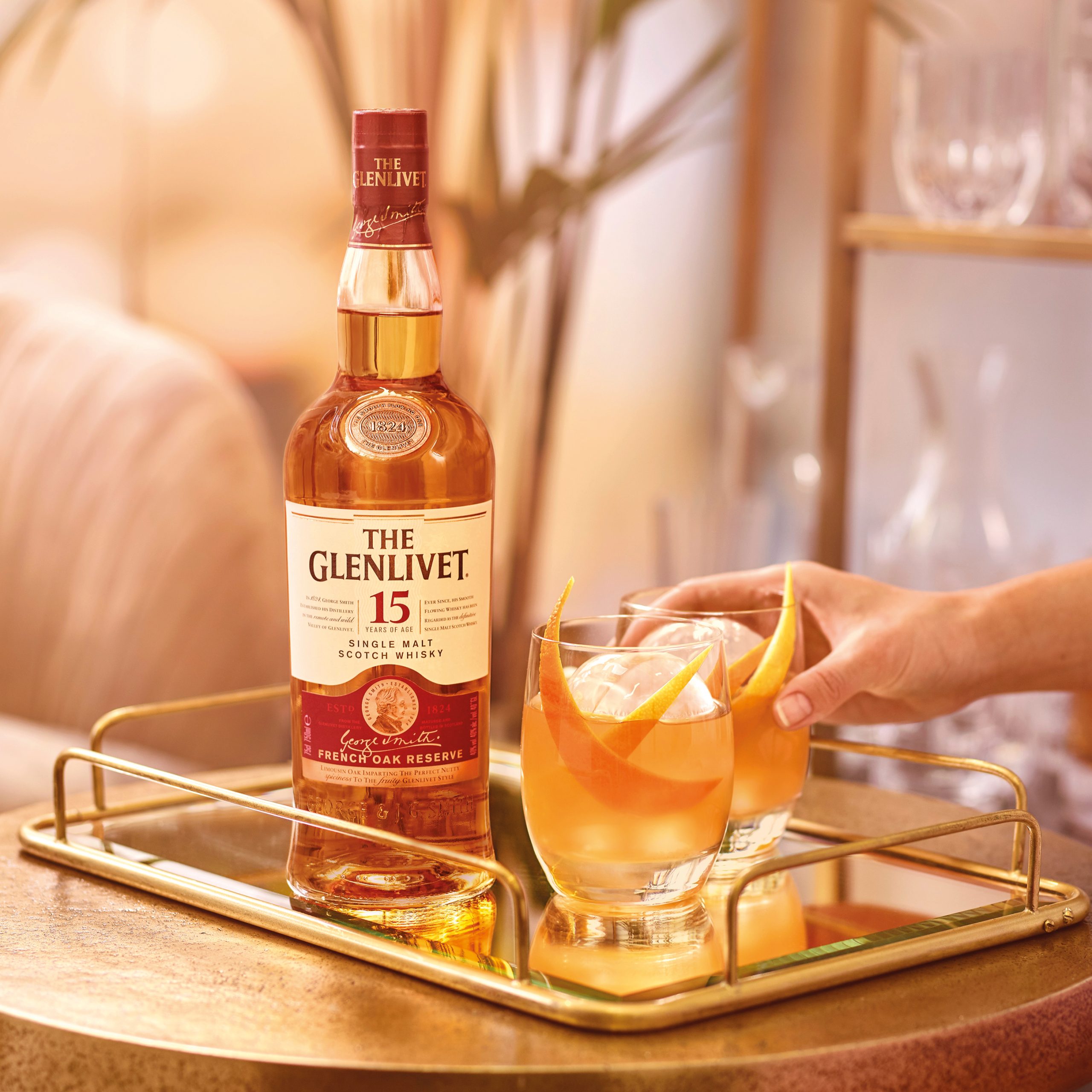 the glenlivet 15 year old valley of the bees whisky cocktail drink