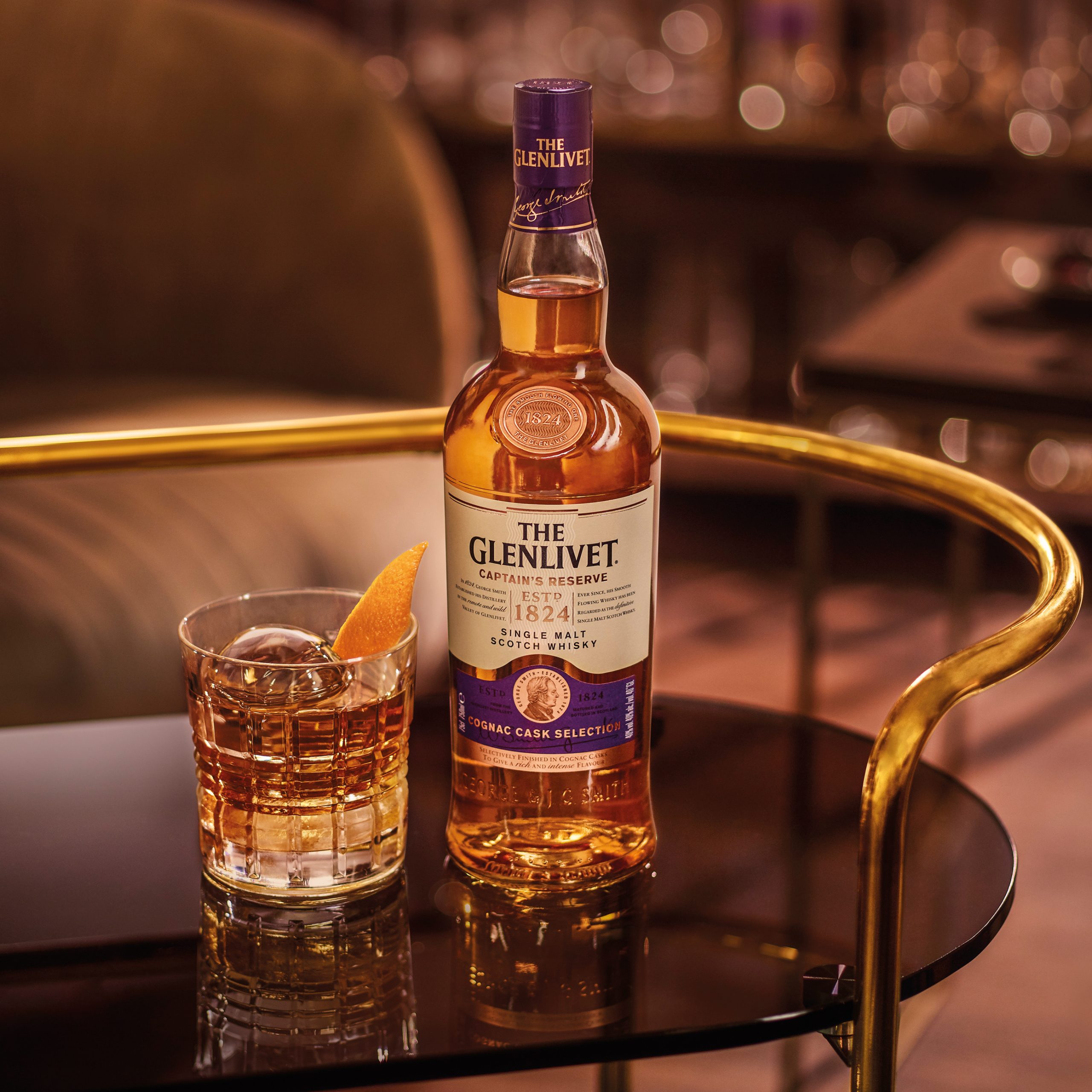 the glenlivet captains reserve old reserve whisky cocktail drink