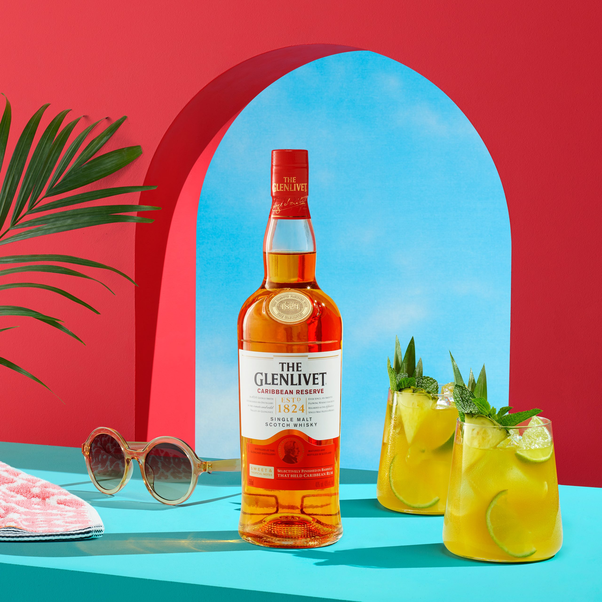 the glenlivet caribbean reserve pineapple lime smash whisky cocktail