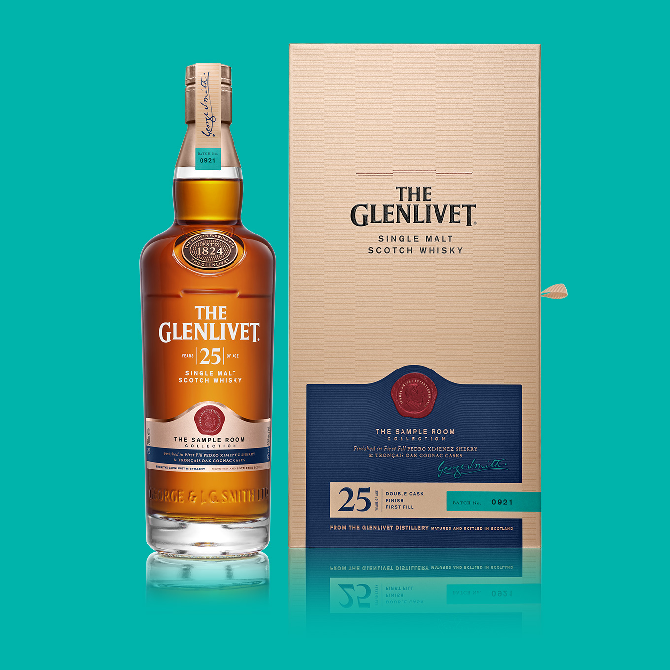 the glenlivet sample collection 25 year old with box
