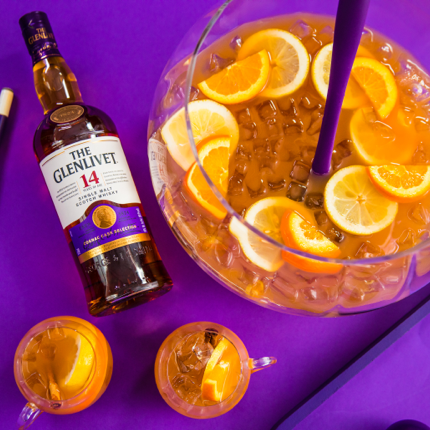 The Glenlivet scotch whisky party punch for summer - cocktail recipe