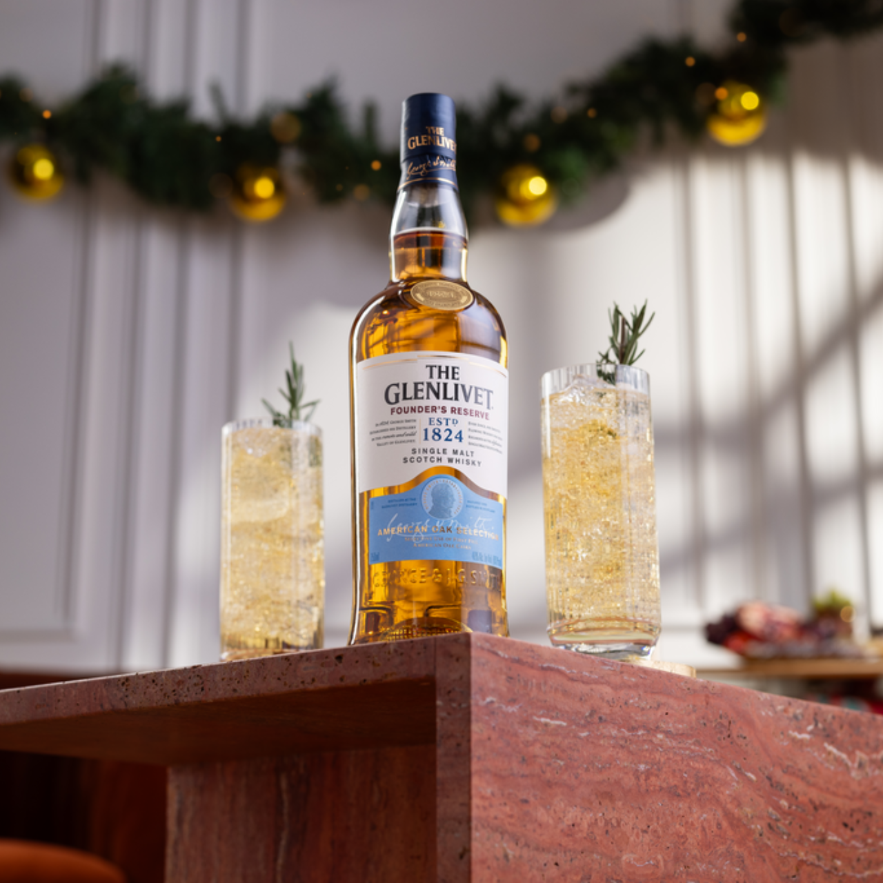 The Glenlivet Founder's Reserve - Scotch and Rosemary Highball